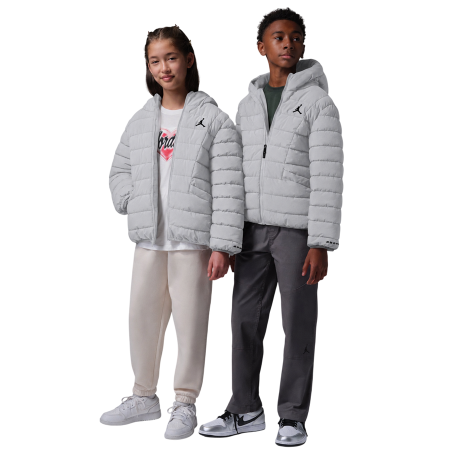 Jordan Kids Midweight Active Puffer Jacket "Light Smoke Gray"