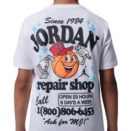 Jordan Kids MJ's Repair Shop T-shirt "White"