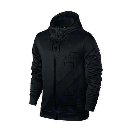 Jordanien Therma Zwei-Three Full-Zip Basketball Hoodie (010/schwarz/schwarz)