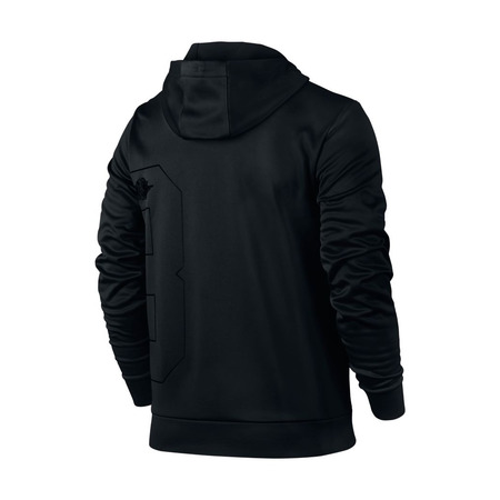 Jordanien Therma Zwei-Three Full-Zip Basketball Hoodie (010/schwarz/schwarz)