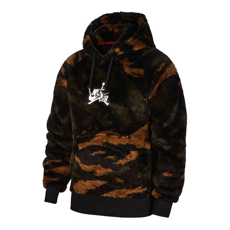 Jordan Wings Sherpa Pullover Hoodie (yuk braun)