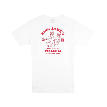 K1X König James Pizzaria Tee (weiß/rot)