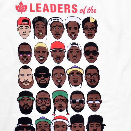 K1X Camiseta Es Führer der neuen Schule Rappers (blanco)
