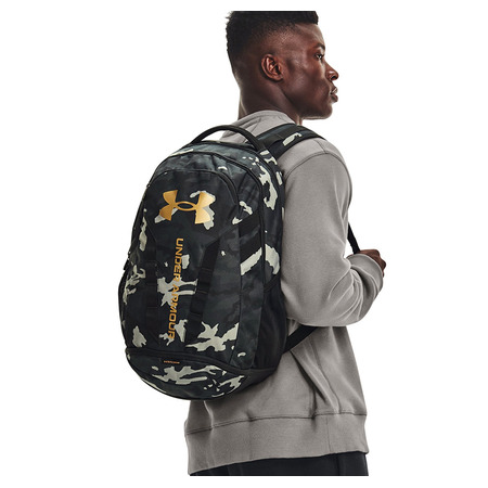 Rucksack UA Hustle 5.0 "Black Metallic Gold"