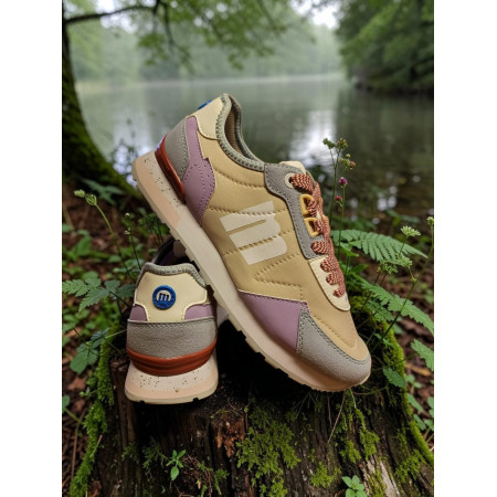 Mustang Sneakers Joggo "Beige Plity Azul"