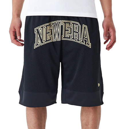 Neue Era Arch Logo Mesh Shorts "Black"