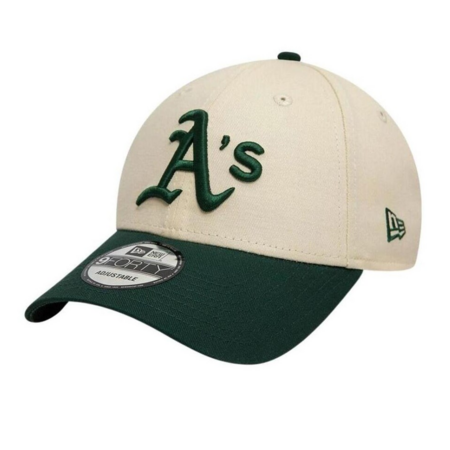 New Era MBL Oakland Athletics Color Block 9FORTY Cap "Light Beige"