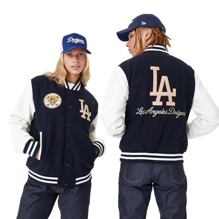 Neue Era MLB L.A Dodgers Large Logo Varsity Jacket "Navy"
