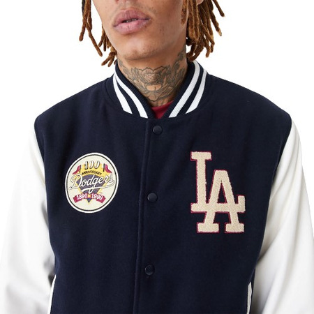 Neue Era MLB L.A Dodgers Large Logo Varsity Jacket "Navy"
