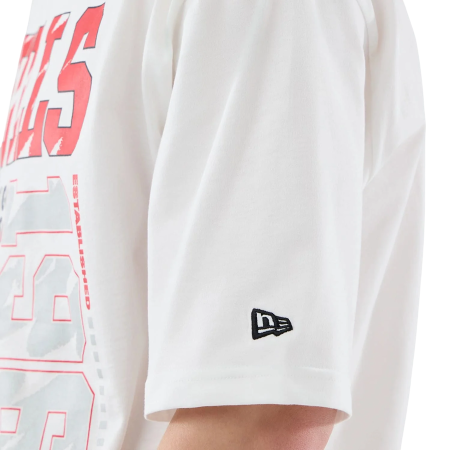 New Era NBA BB Chicago Bulls Script Graphic Oversized T-Shirt "White "