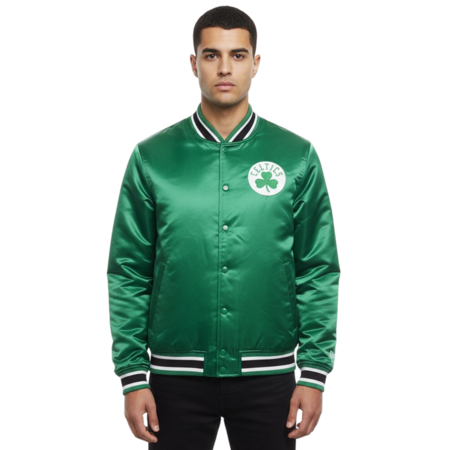 New Era NBA Boston Celtics Embroidered Logo Bomber Jacket "Green"