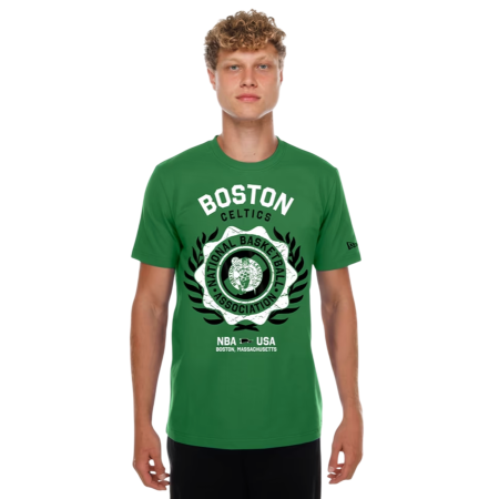 New Era NBA Boston Celtics Laurel Crest Flocking T-shirt "Green"