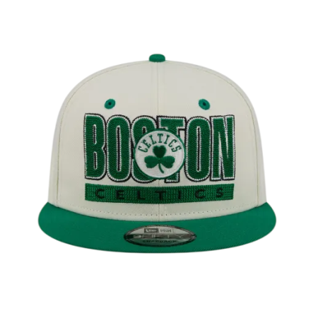 New Era NBA Boston Celtics Stacked Chrome 9Fifty Snapback