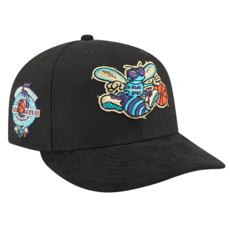 New Era NBA Charlotte Hornets Golden Wool Pre-Curved 9FIFTY Snapback