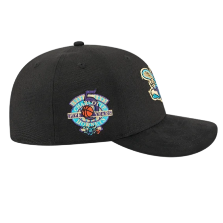New Era NBA Charlotte Hornets Golden Wool Pre-Curved 9FIFTY Snapback
