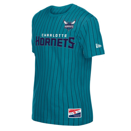 New Era NBA Charlotte Hornets H1 Pinstriped SS Tee