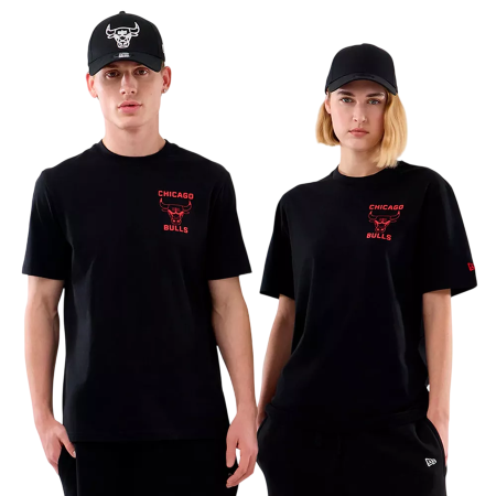 New Era NBA Chicago Bulls Court Graphic Regular Tee "Black"