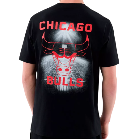 New Era NBA Chicago Bulls Court Graphic Regular Tee "Black"