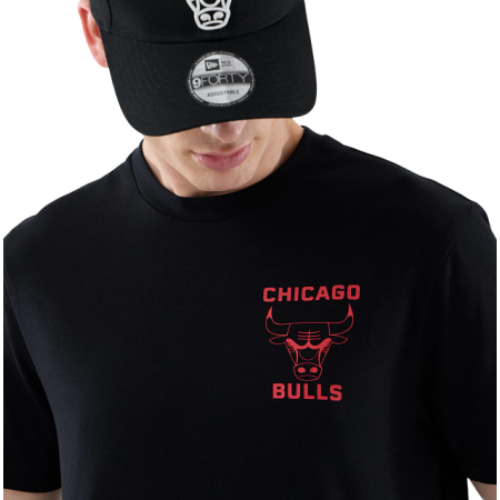 New Era NBA Chicago Bulls Court Graphic Regular Tee "Black"