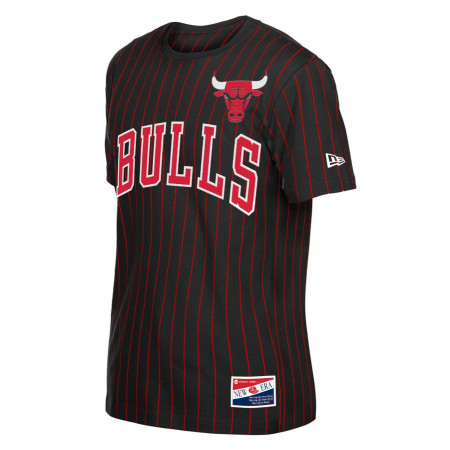 New Era NBA Chicago Bulls Throwback H1 Pinstriped SS Tee