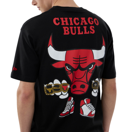 New Era NBA Chicago Bulls Lif Graphic SS Tee