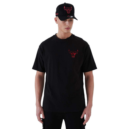 Neue Ära NBA Chicago Bulls Metallic Tee "Black-Red"