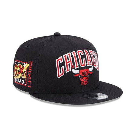 Neu Era NBA Chicago Bulls Patch 9FIFTY Snapback "6 Ringe"
