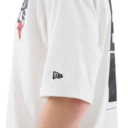 New Era NBA Chicago Bulls Player Graphic Oversized T-Shirt "White"