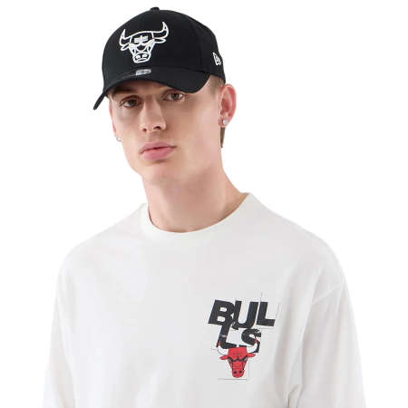 New Era NBA Chicago Bulls Player Graphic Oversized T-Shirt "White"