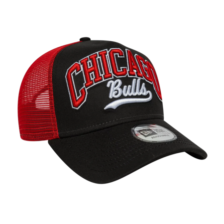 New Era NBA Chicago Bulls Script 9FORTY E-Frame Trucker Adjustable Cap
