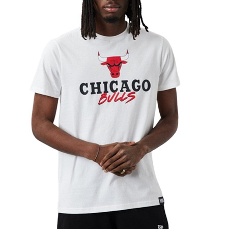 Neue Era NBA Chicago Bulls Script Logo Tee "Weiß"