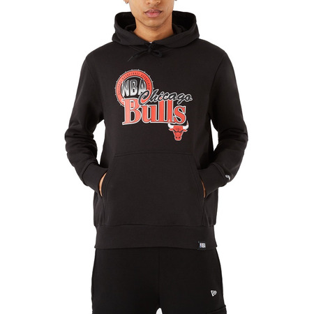 New Era NBA Chicago Bulls Throwback Graphic Hoodie "Schwarz "