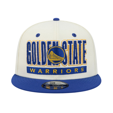 New Era NBA Golden State Warriors Stacked Chrome 9Fifty Snapback