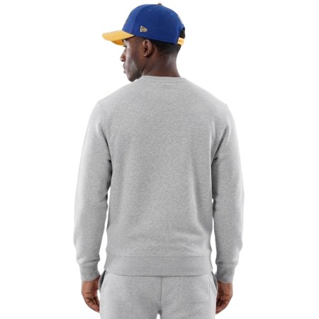 New Era NBA Golden State Warriors Varsity Crew Neck Sweatshirt "Heather Gray"