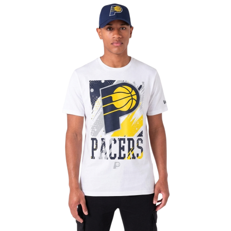 New Era NBA Indiana Pacers H3 Graphic Logo SS Tee "White"