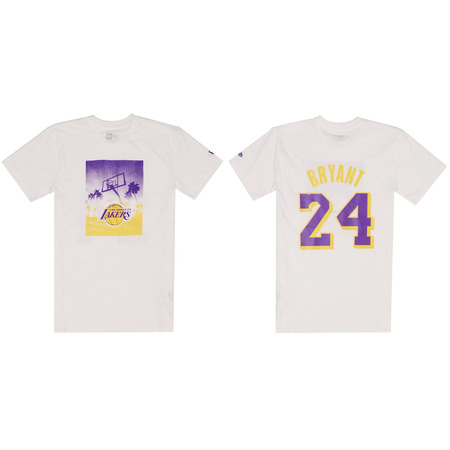 New Era NBA L.A. Lakers Graphic Photo Print Tee # 24 Bryant #
