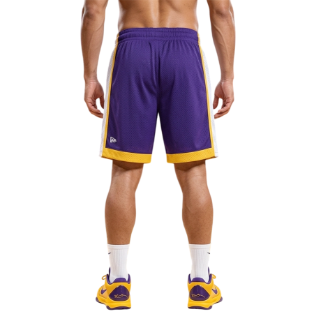 New Era NBA L.A Lakers H2 Mesh Short "Purple"