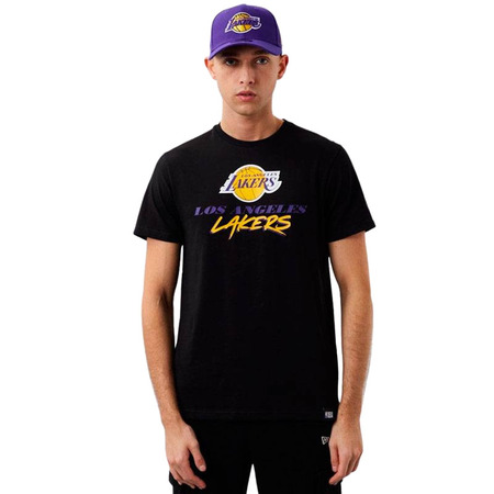 Neu Era NBA L.A Lakers Script Logo Tee "Schwarz"