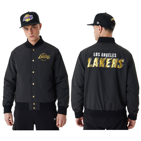 Neue Era NBA L.A. Lakers Team Script Bomber Jacke