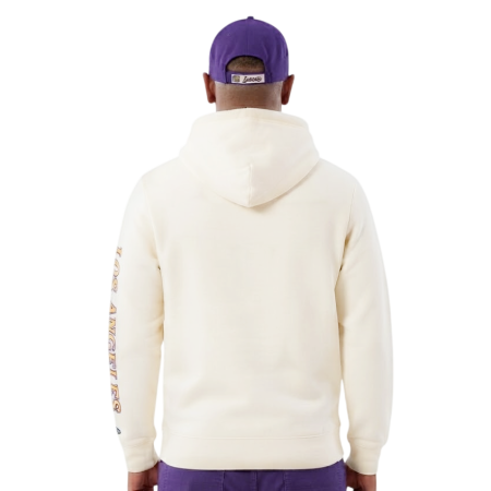 New Era NBA L.A Lakers The West Classic Graphic Pullover Hoodie "Off-White"
