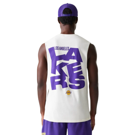 New Era NBA LA Lakers Graphic Sleeveless T-Shirt "Offwhite"