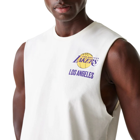 New Era NBA LA Lakers Graphic Sleeveless T-Shirt "Offwhite"
