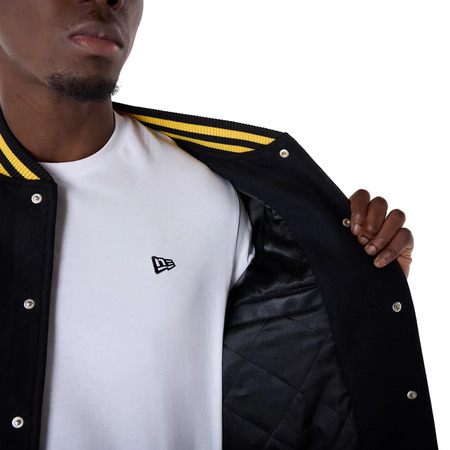 Neue Ära NBA LA Lakers Patch Varsity Jacket "Black"