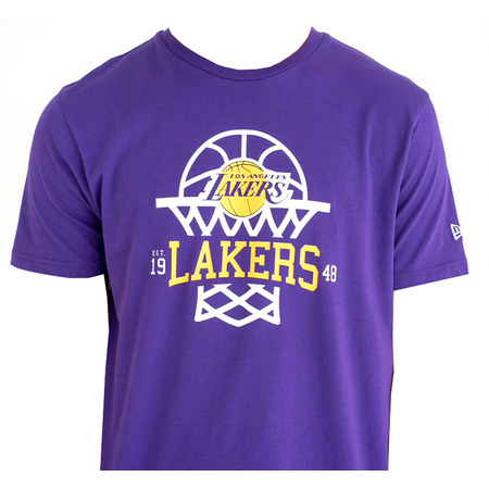 New Era NBA League Net Los Angeles Lakes Logo Tee