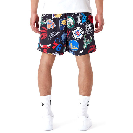 Neu Era NBA Logo Team Alle Over Print Shorts