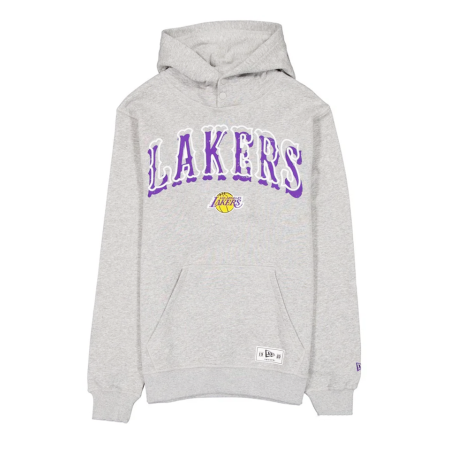 New Era NBA Los Angeles Lakers Varsity Pollover Hoodie "Heather Gray"
