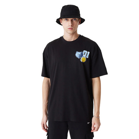 Neu Era NBA Memphis Grizzlies Arch Wordmark Überdimensionales T-Shirt