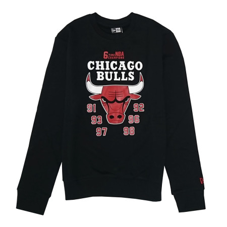 Neuer Era NBA Team Champion Chicago Bulls Crewneck