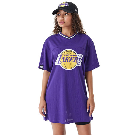 Neu Era NBA Team LA Lakers Damen Mesh Kleid T-Shirt