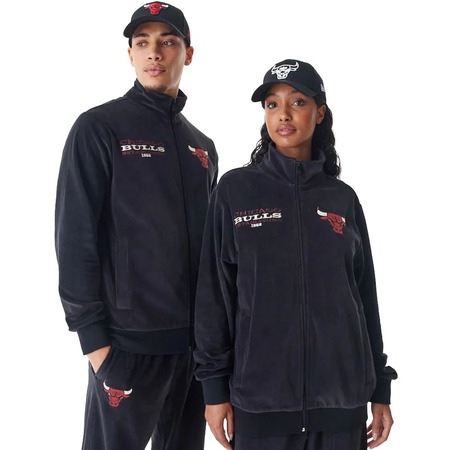 Neue Era NBA Chicago Bulls Lifestyle Velour Track Jacket